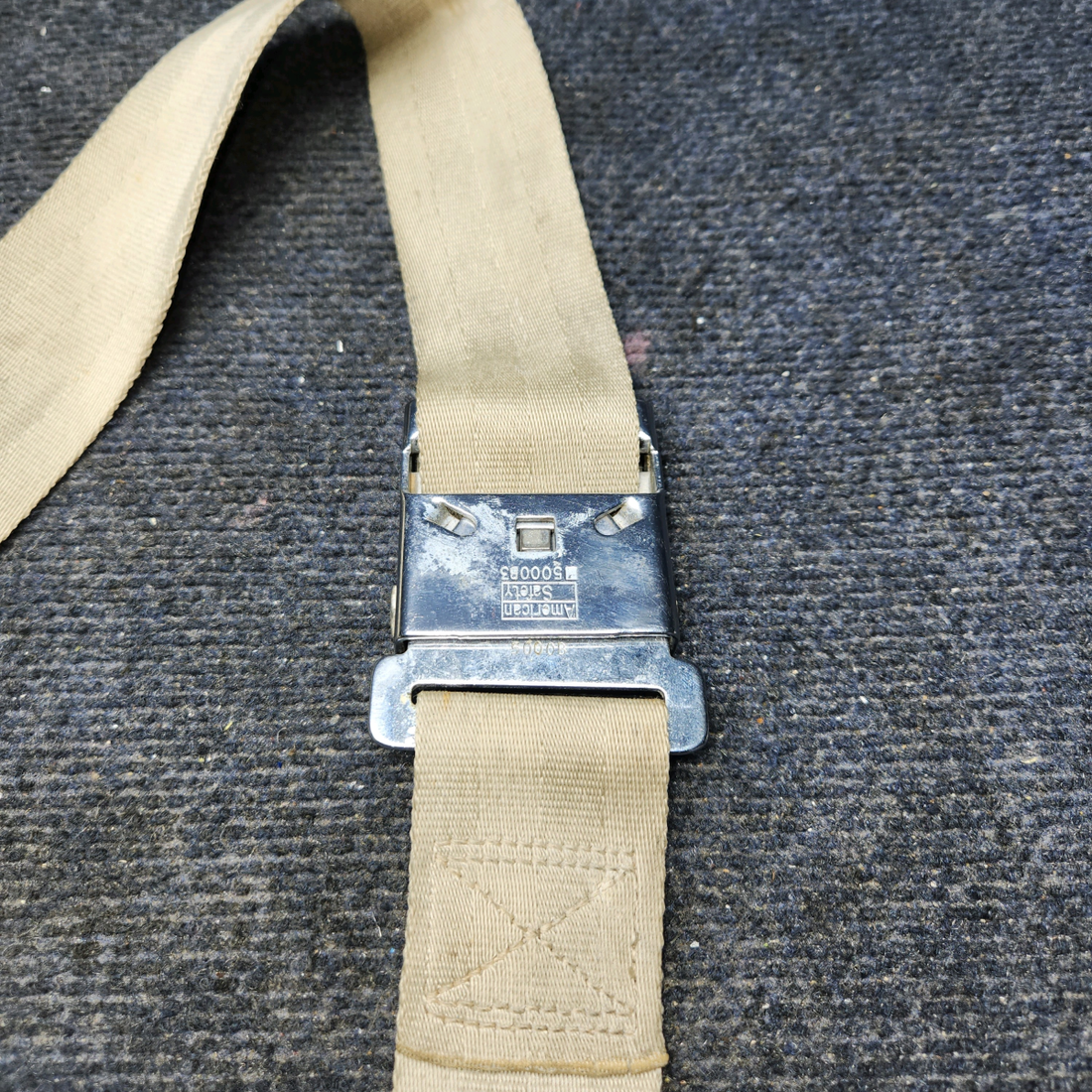Used aircraft parts for sale, BE-2006 Beechcraft A24R Seatbelt Beige SEE PHOTOS FOR DETAILS"