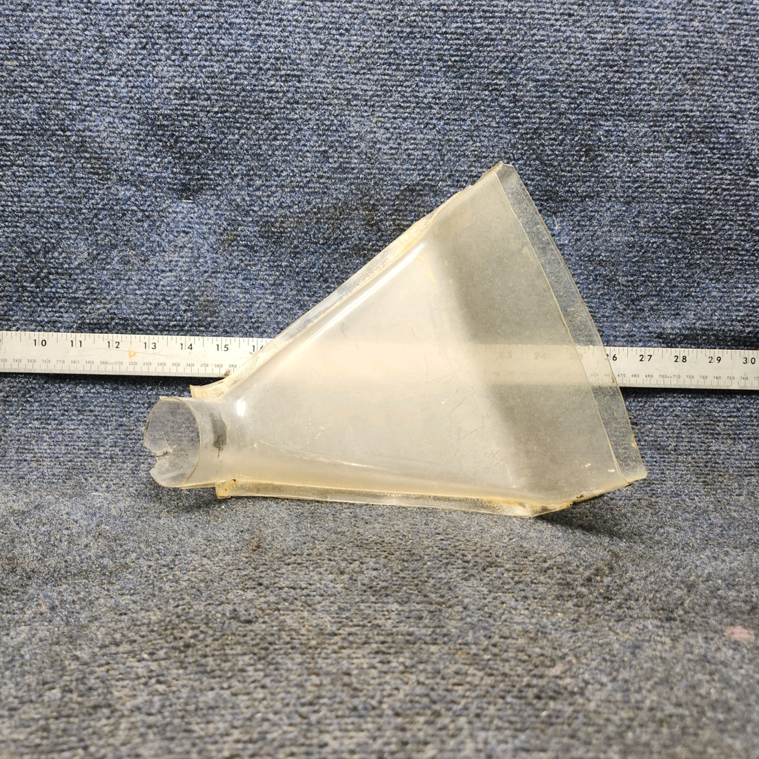 Used aircraft parts for sale, 169-554012-9 Beechcraft A24R Duct Windshield Defrost "Has a Crack in a Hole"