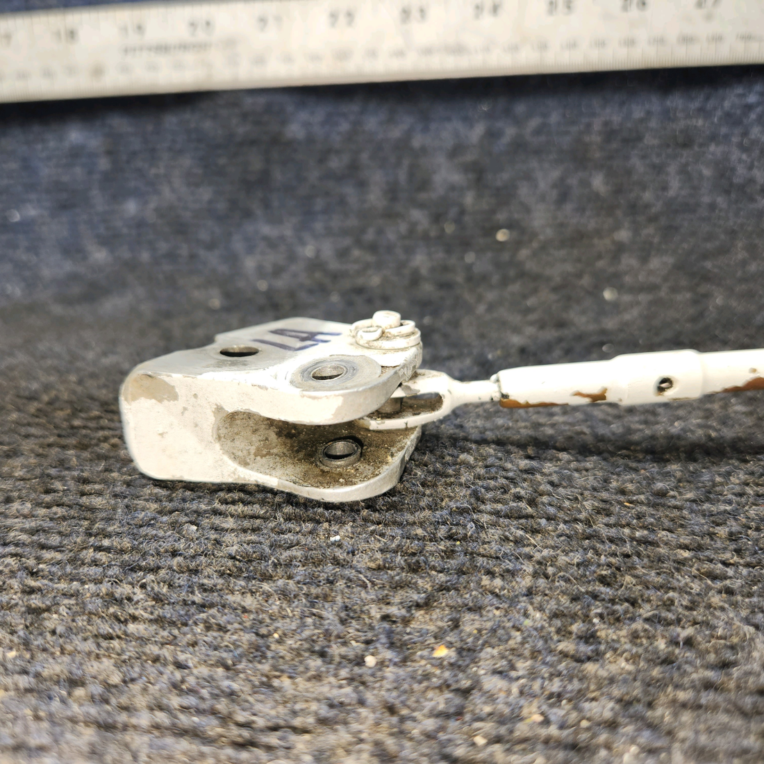 Used aircraft parts for sale, 67031-002, 67028-000 Piper PA32RT-300 Gear Retraction Fitting and Hook - LH