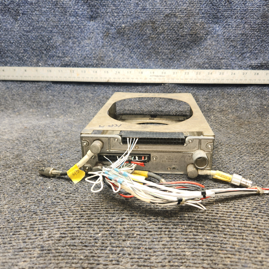 Used aircraft parts for sale, 069-1024-01 King Radio KX 155 piper PA-28-181 NAV/COMM Glideslope 14V w/ Tray & Wiring