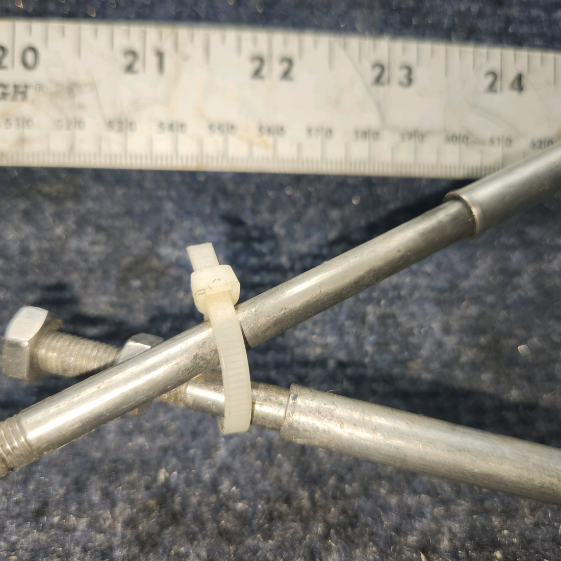 Used aircraft parts for sale, 9860075-4 Cessna 182P COWL FLAP CONTROL CABLE 36"