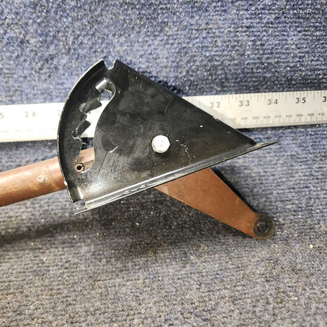 Used aircraft parts for sale, 63782-000 PIPER PA28-140 Flap Handle Assembly