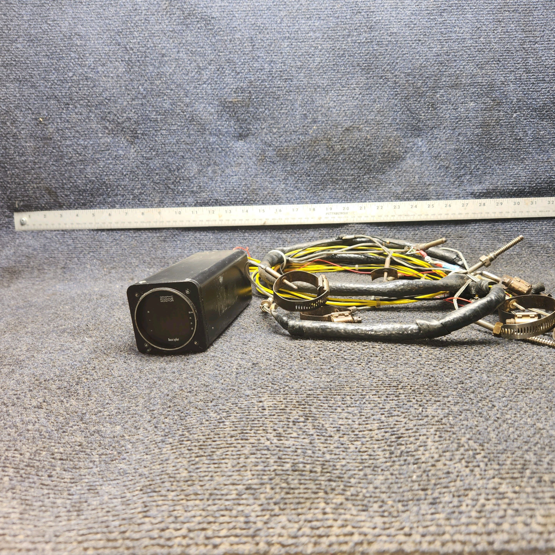 Used aircraft parts for sale, GEM-602-EGT-CHT Insight GEM 602 Beechcraft F35 Graphic Engine Monitor With CHT, EGT With Probes