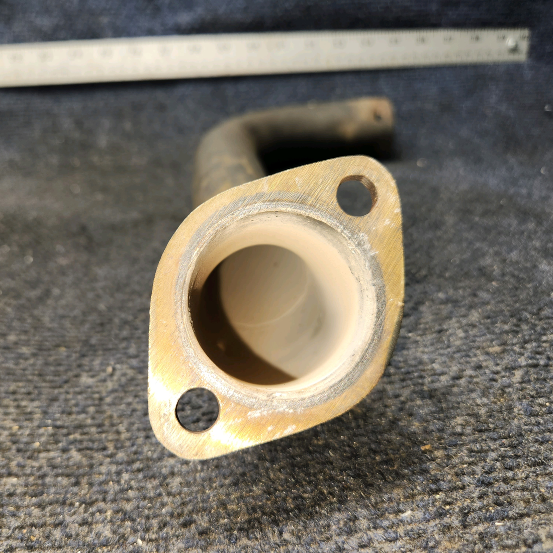 Used aircraft parts for sale, 38137-004 Lycoming IO-540-K1G5 Piper PA32RT-300 Exhaust Stack - LH Forward