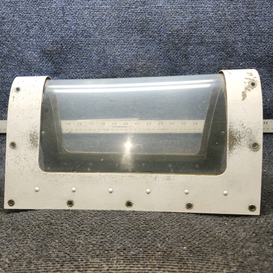 Used aircraft parts for sale, 0523115 Cessna 172 Landing Light Window Assembly