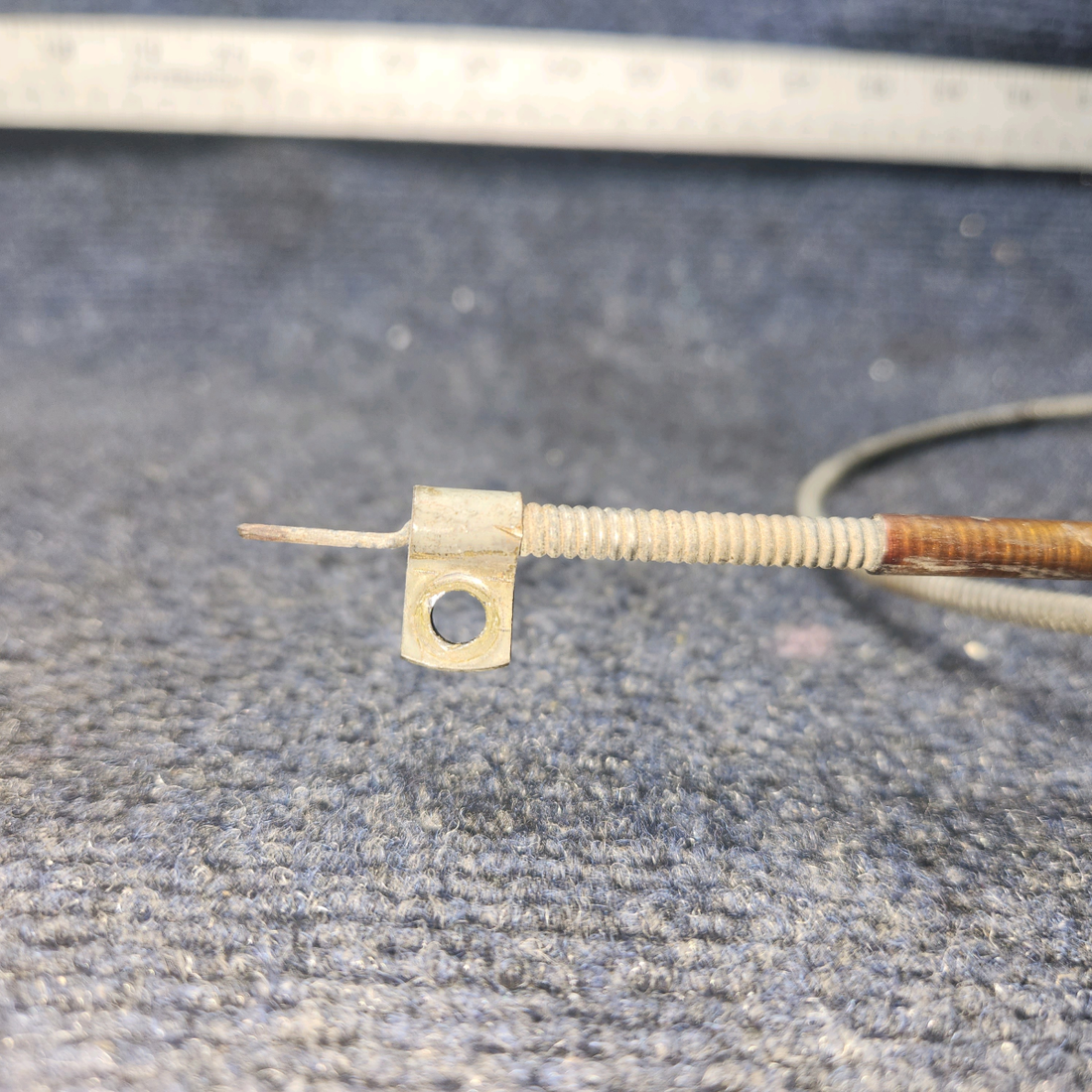 Used aircraft parts for sale, 67709-000 Piper PA28-140 Defroster Cable Assy. 39 1/2"