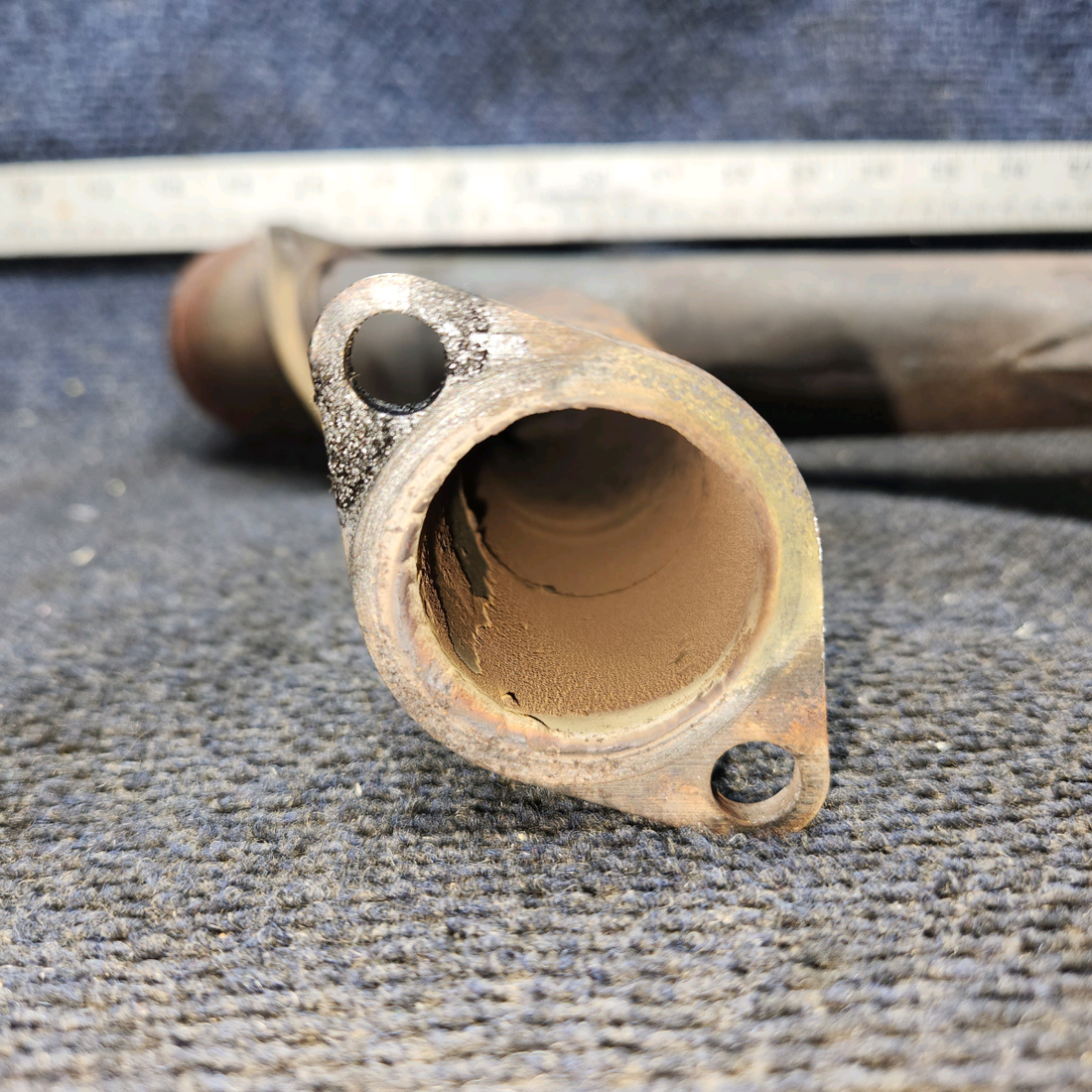 Used aircraft parts for sale, 35-950118 Beechcraft 35-33 Exhaust Stack with EGT Boss – LH