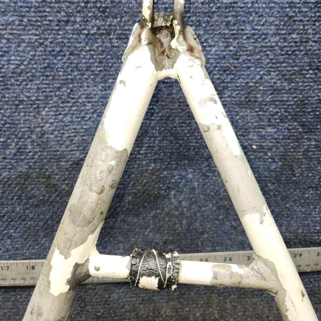 Used aircraft parts for sale, 35-825072 Beechcraft 35-33 Nose Gear V Brace Assembly