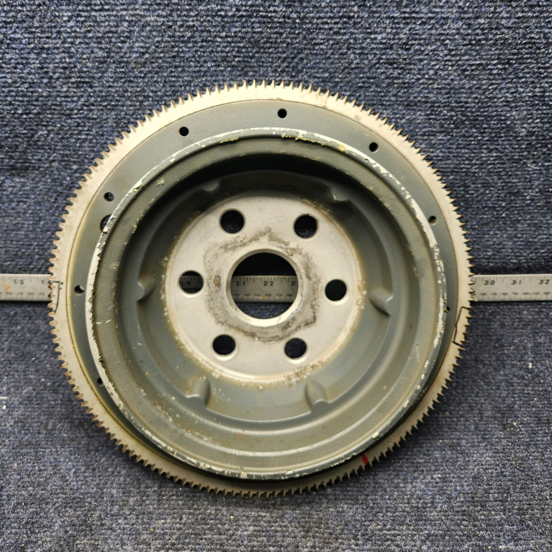 Used aircraft parts for sale, LW-16471 CESSNA C172RG STARTER RING GEAR ASSEMBLY TEETH: 149, 6 HOLES - 2 PLUGGED