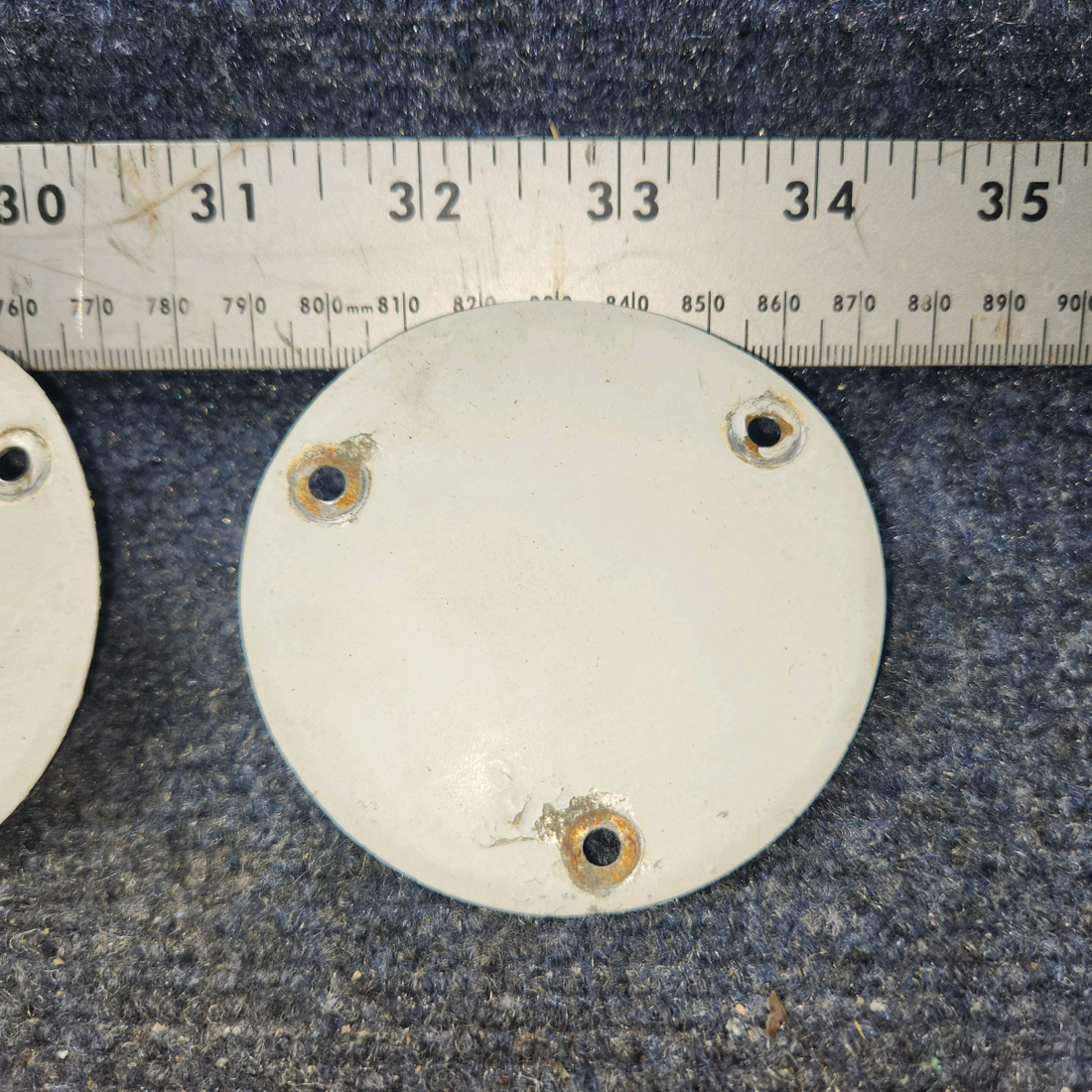 Used aircraft parts for sale, S225-3 Cessna 172F Flap Inspection Cover Plate - Set of 3