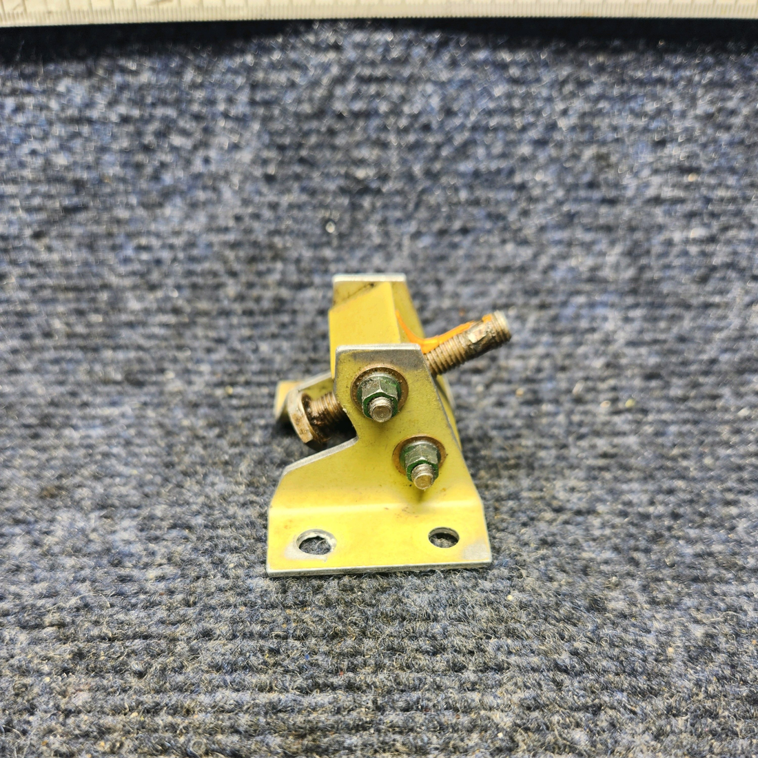 Used aircraft parts for sale, 002-410031-1 Beechcraft F33A STOP ASSY RUDDER PEDAL BELLCRANK