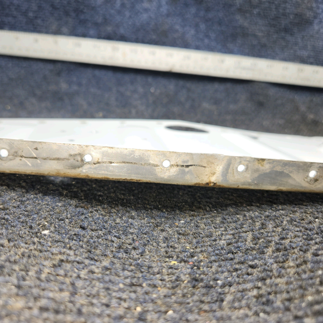 Used aircraft parts for sale, 0511000-43 Cessna 172E FWD Fuselage Rib LH has a crack