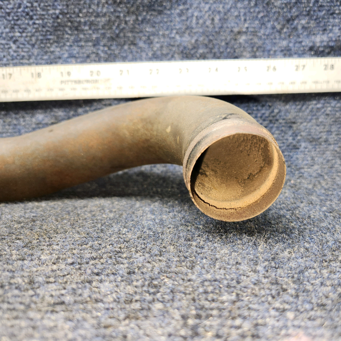 Used aircraft parts for sale, 1754009-1 CESSNA 172K FORWARD EXHAUST RISER LH