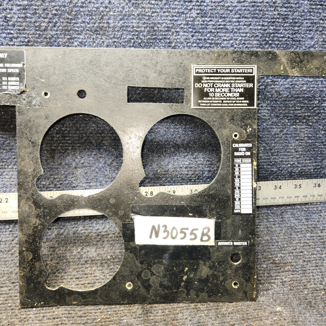 Used aircraft parts for sale, 79044-006 piper PA-28-181 Upper Instrument Panel Cover - LH