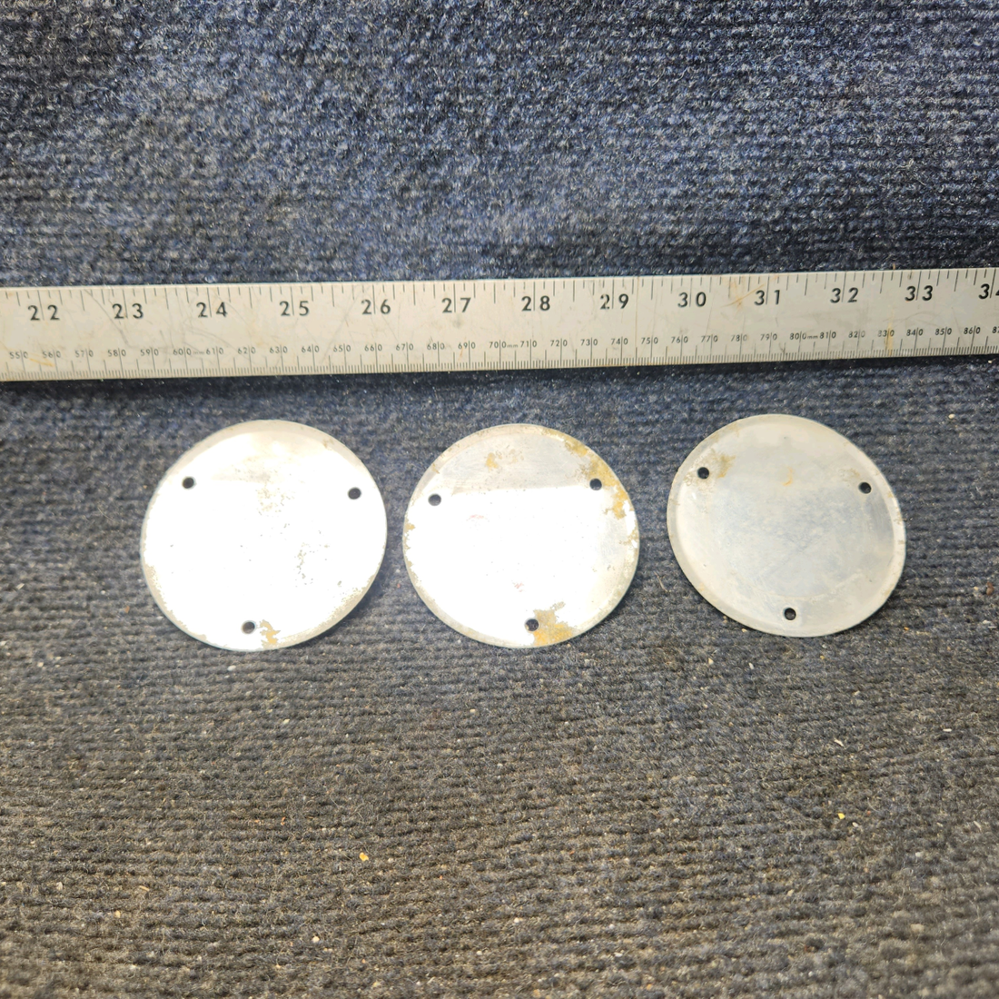 Used aircraft parts for sale, S225-3 Cessna 172F Flap Inspection Cover Plate - Set of 3