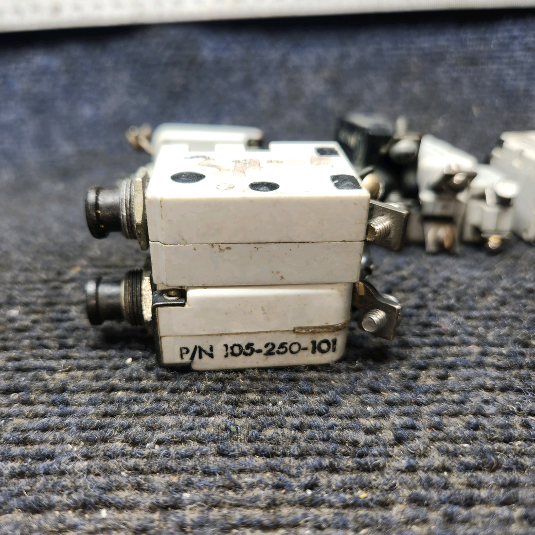 Used aircraft parts for sale, 105-250-101 Beechcraft F35 Breakers set of  9  Various Amps