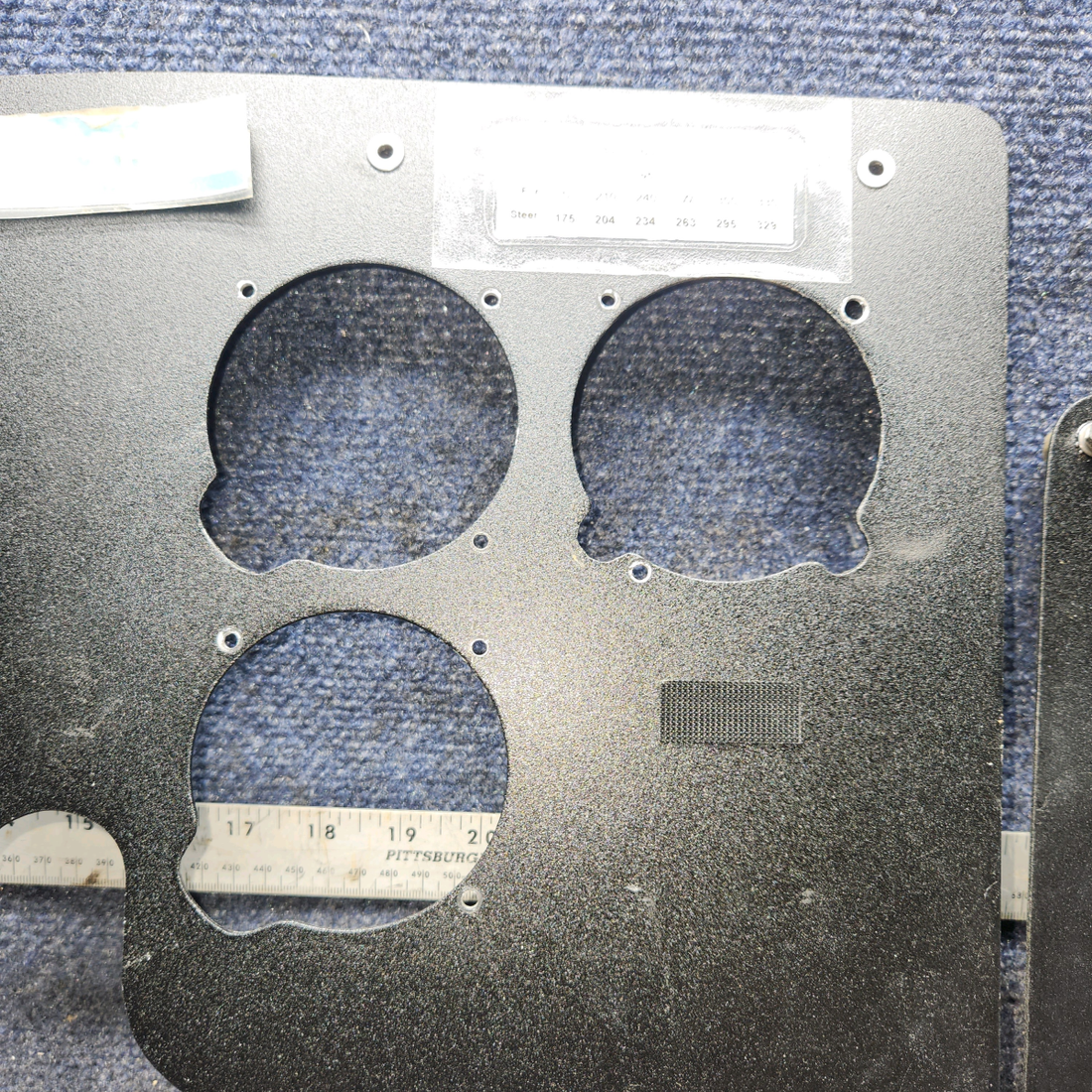 Used aircraft parts for sale, 0513316-3 Cessna 172E Instrument Shock Panel Cover