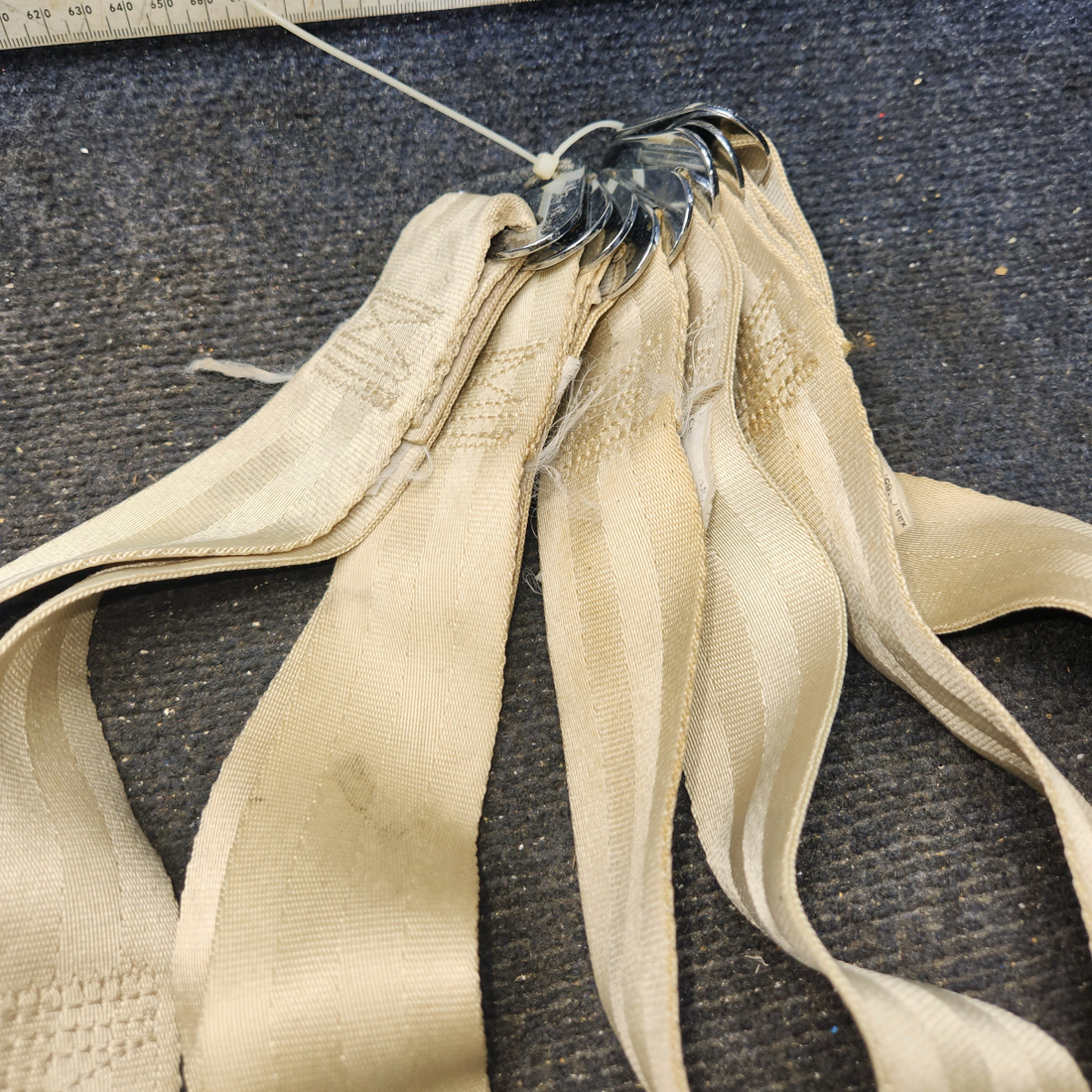 Used aircraft parts for sale, YB1R632K BEECHCRAFT F35 Pilot, Copilot, and Rear Seat Belt Assembly