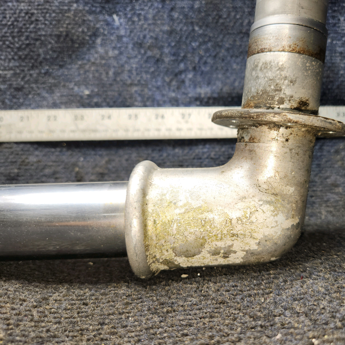 Used aircraft parts for sale, 78738-02 Piper PA-28-140 Stub Axle with Chrome Piston Tube – LH