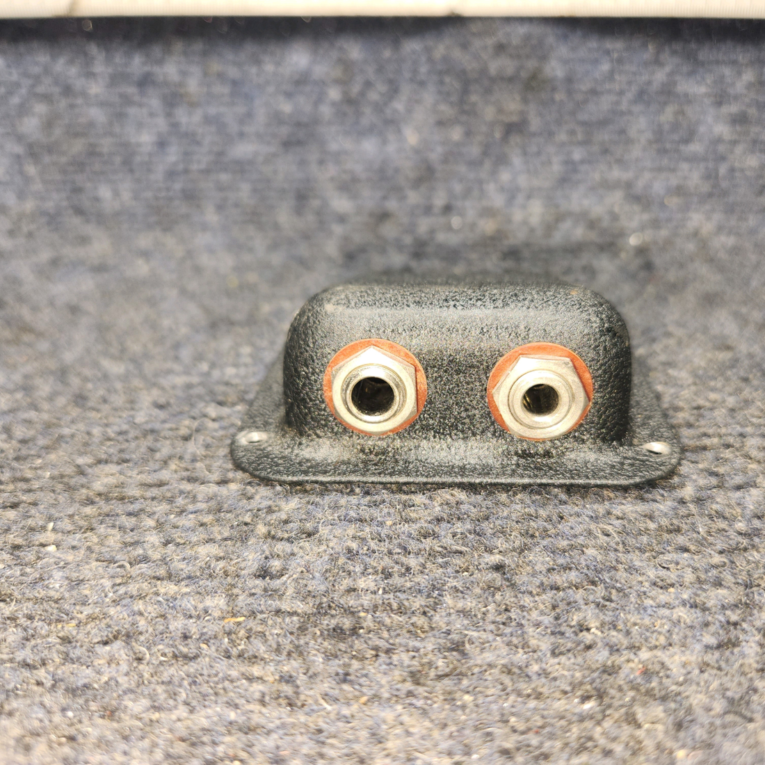 Used aircraft parts for sale, Jack Mount Beechcraft A24R Mic or Phone Jack Mount 2 Hole- "SET OF FOUR"