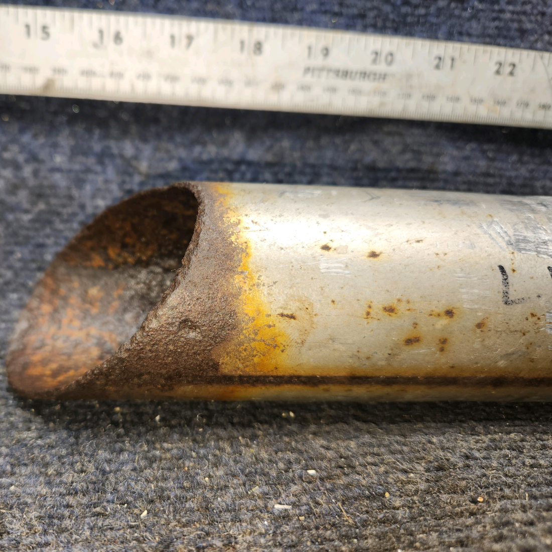 Used aircraft parts for sale, 0550176-54 Cessna 172F Tailpipe Assembly