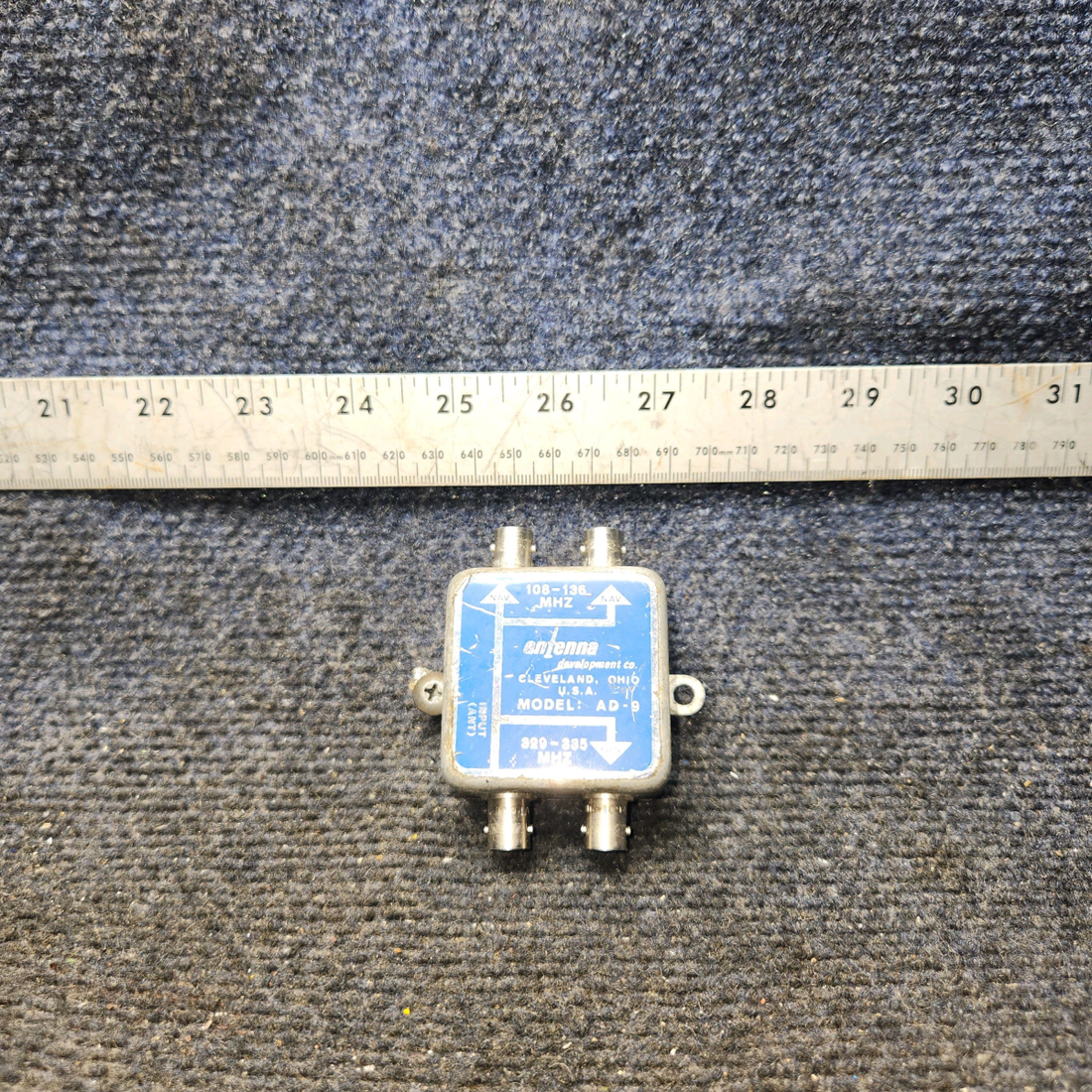 Used aircraft parts for sale, AD-9 Antenna Development Piper PA32RT-300 Splitter Coupler