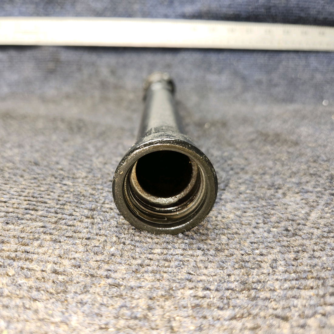 Used aircraft parts for sale, 75736 Lycoming O-320 Piper PA28-161 Oil Level Dipstick Tube – Length 12.25"