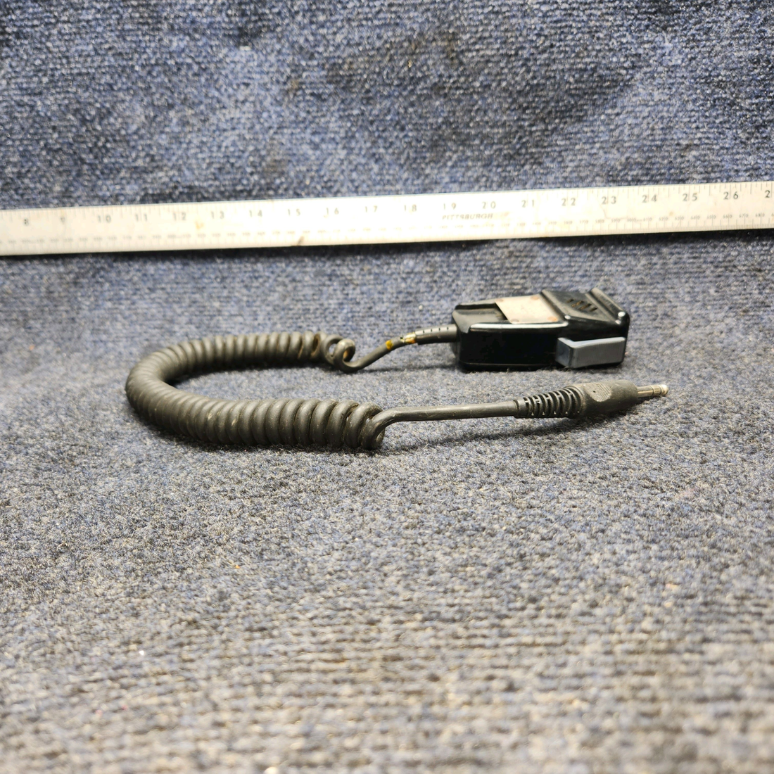 Used aircraft parts for sale, TEL-66T Beechcraft A24R Telex Handheld Microphone "SEE PHOTOS"