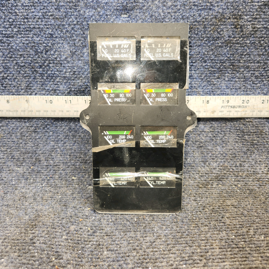 Used aircraft parts for sale, 39569-003 Rochester Gauges Piper PA34-220T Intrument Gauge Cluster (12V)