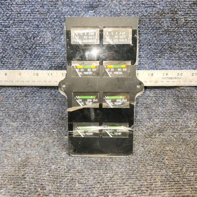 Used aircraft parts for sale, 39569-003 Rochester Gauges Piper PA34-220T Intrument Gauge Cluster (12V)