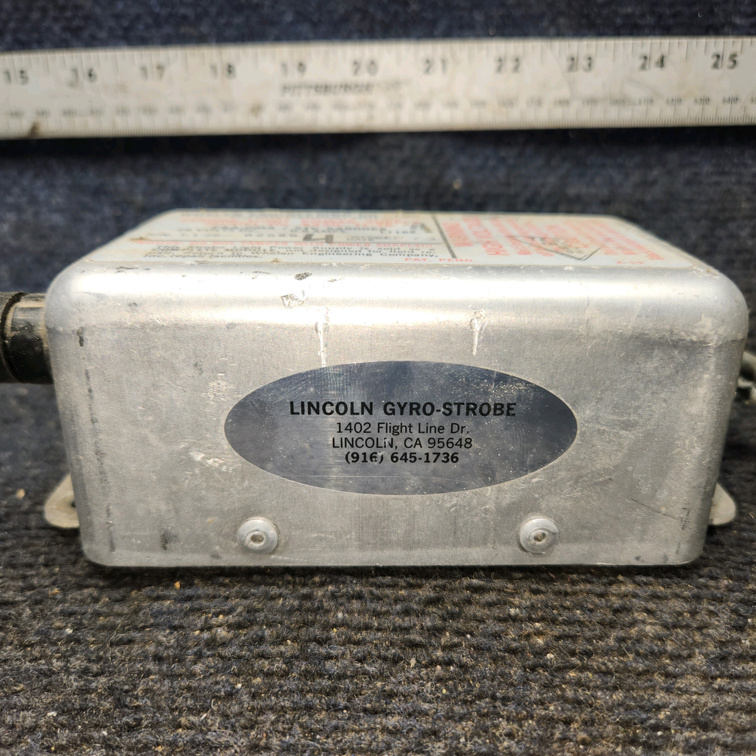 Used aircraft parts for sale, A490,T1-28 Whelen Strobe Light Power Supply (28V)