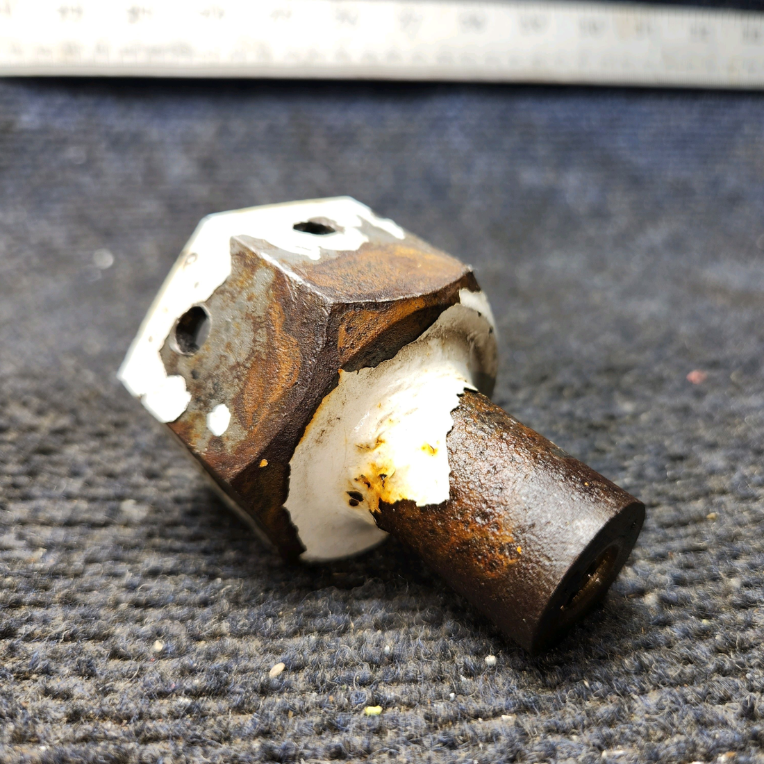 Used aircraft parts for sale, 0441130-2 Cessna 172E Main Gear Axle Fairing Nut (Steel)(Length: 2.375")