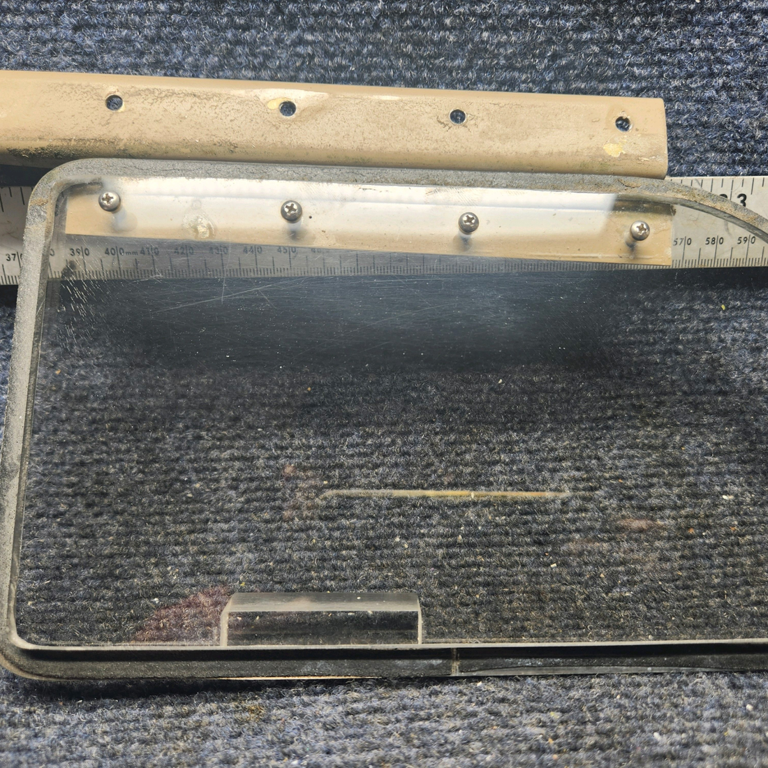 Used aircraft parts for sale, 169-420021-13 Beechcraft A23A Musketeer Custom III TINTED STORM WINDOW