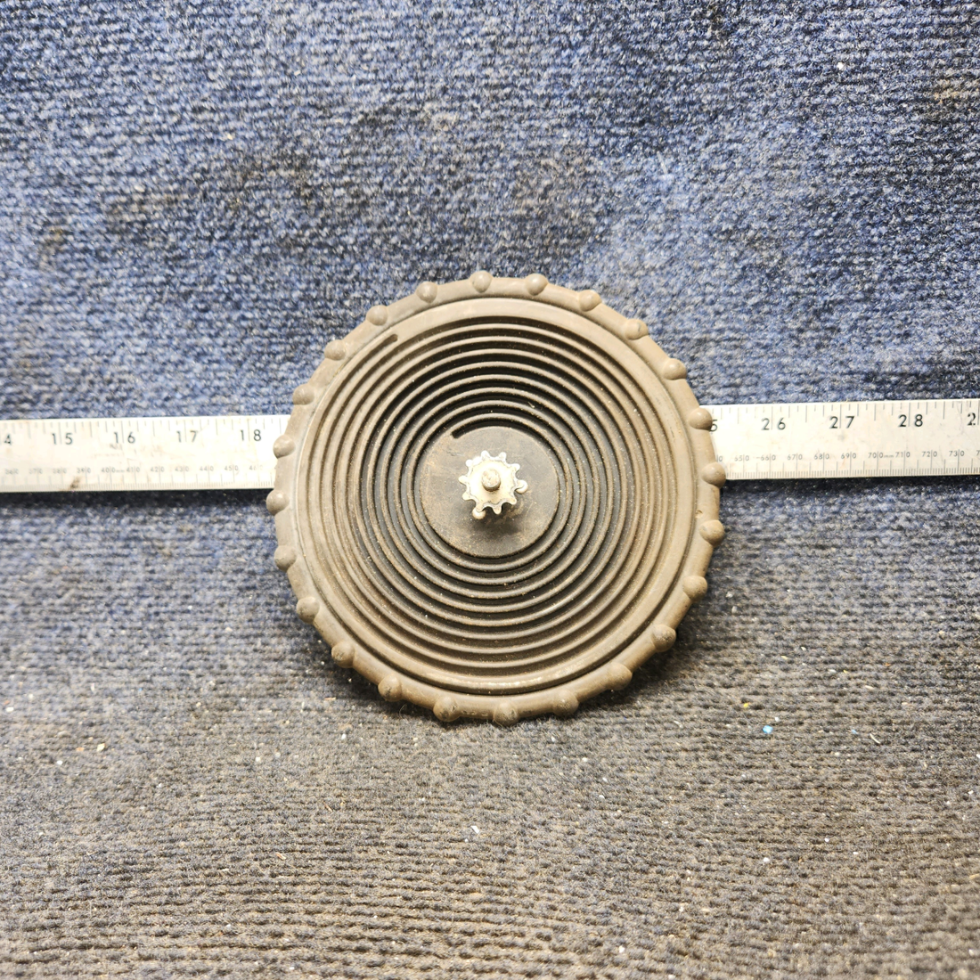 Used aircraft parts for sale, 0713656-1 Cessna 172F Elevator Trim Tab Control Wheel Assembly