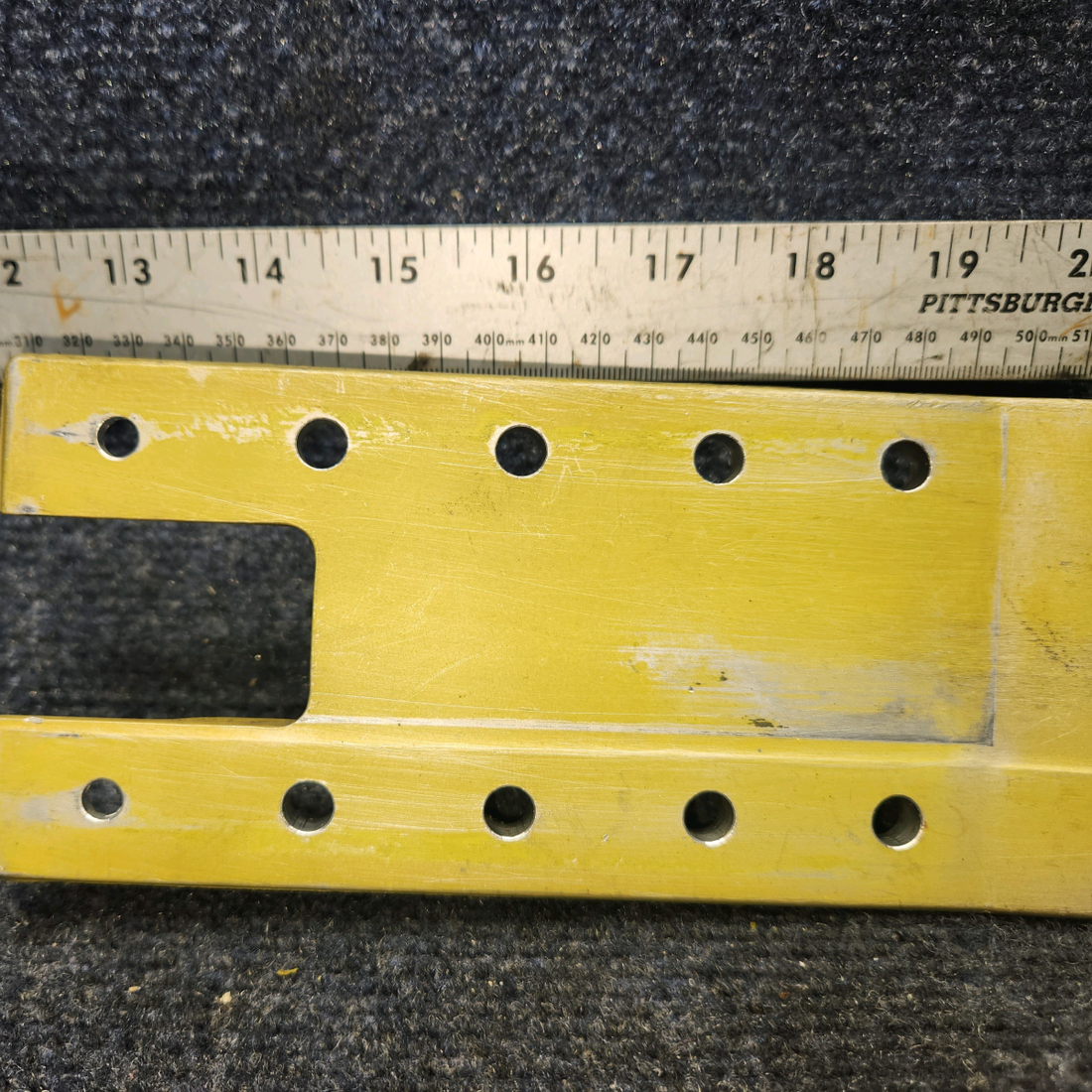 Used aircraft parts for sale, 169-110017-1 Beechcraft A24R Fitting Lower Splice Plate
