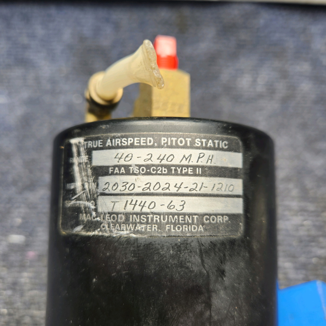 Used aircraft parts for sale, 820308-505 MOONEY M20J MAC LE0D AIRSPEED INDICATOR