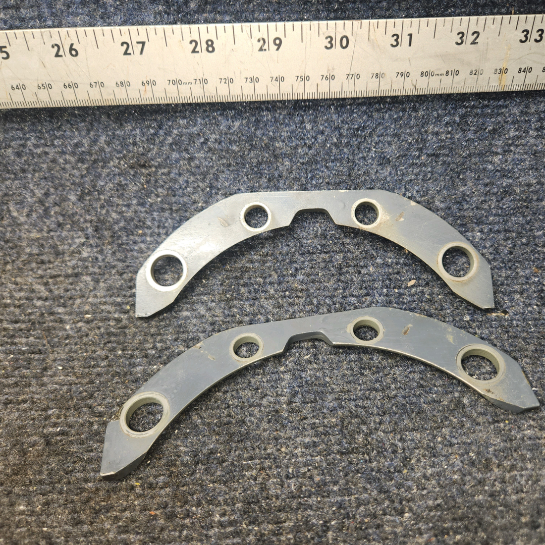 Used aircraft parts for sale, 69531 Lycoming O-540 PIPER PA-24-250 Cylinder Hold-Down Plate - Set of 2