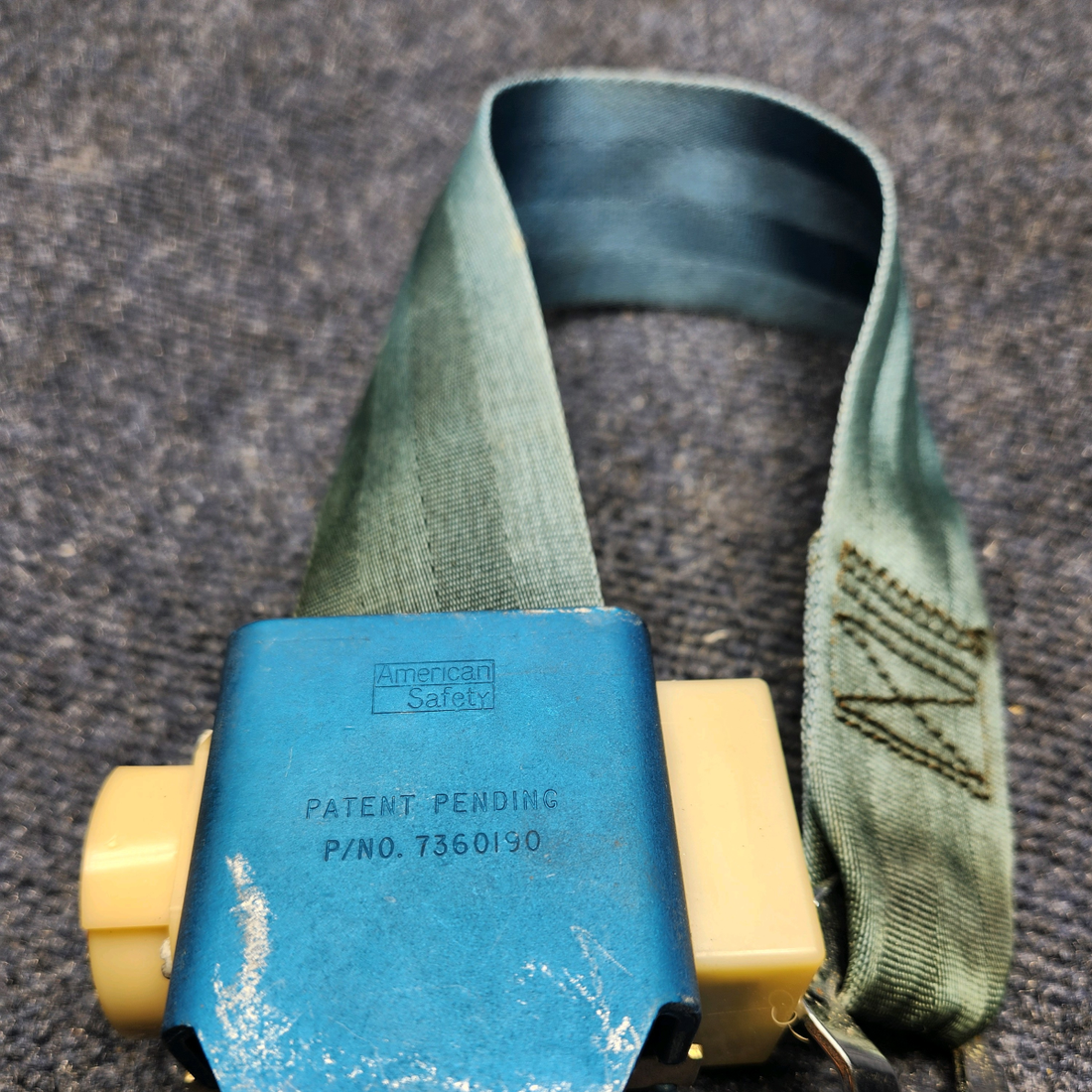 Used aircraft parts for sale, 7360191-405 America Safety Beechcraft C23 SUNDOWNER INERTIA REEL SEATBELT ASSY