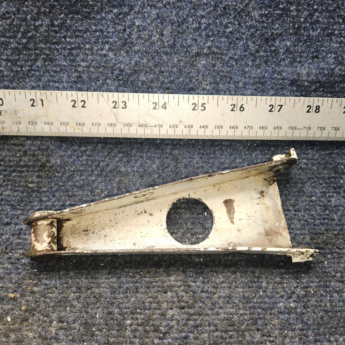 Used aircraft parts for sale, 13074-02 Piper PA28-140 Nose Gear Upper Torque Scissor Link Assy