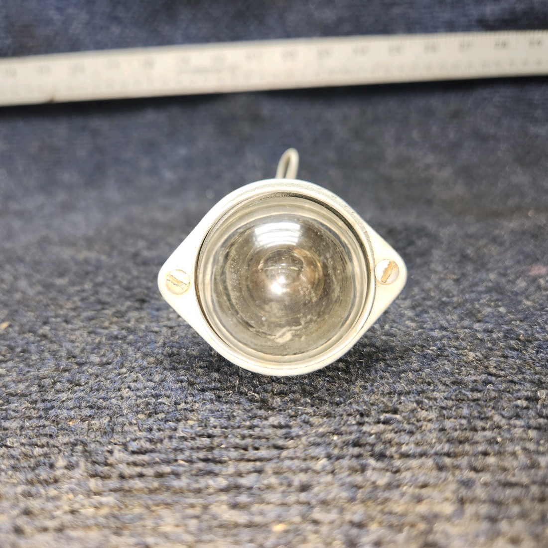 Used aircraft parts for sale, A-2064-1073 Grimes Piper PA28-140 Rear Position Light with Lens and Retainer