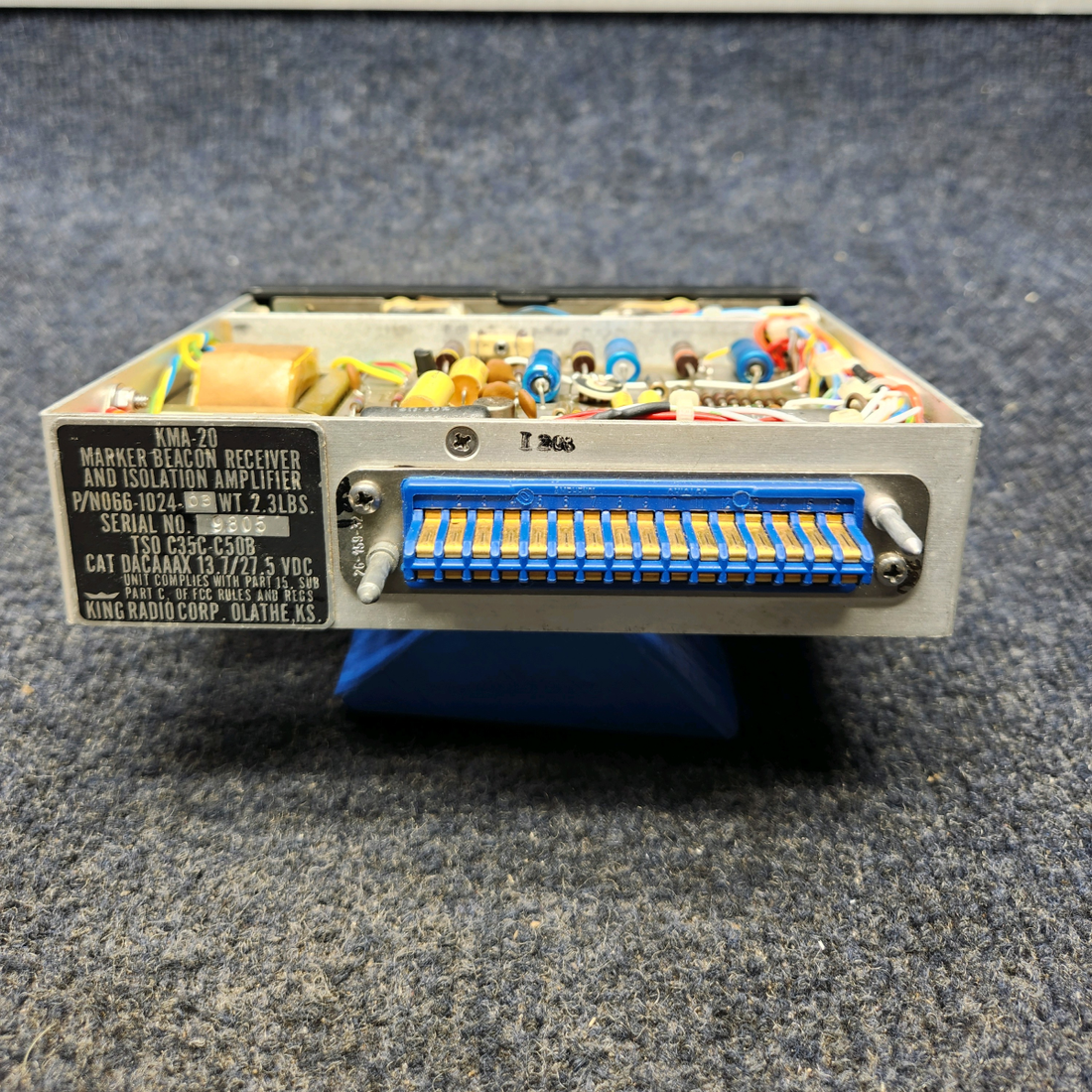 Used aircraft parts for sale, KMA 20 Bendix King  [part_model] PIPIR PA32RT-300 KING KMA20 AUDIO PANEL ASSY W/ TRAY/ CONNECTOR