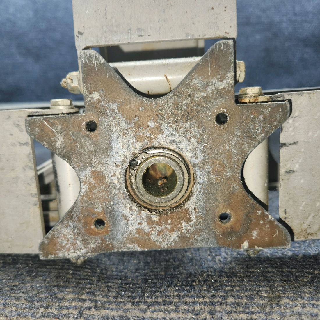 Used aircraft parts for sale, 35-524041-602 Beechcraft F35 Control Column Assembly With Hanger, Knees, Links