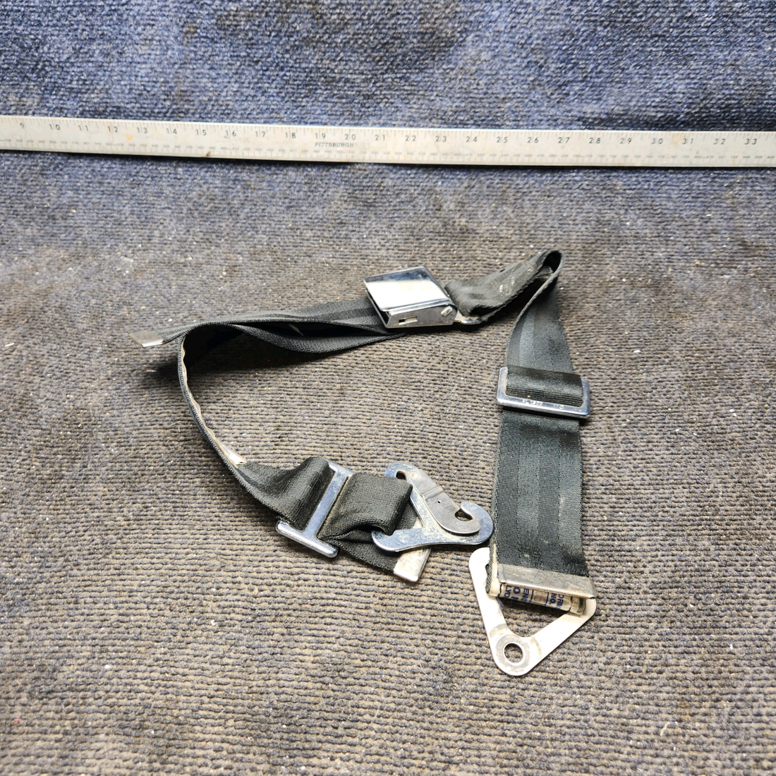 Used aircraft parts for sale, 90-91R60 Aerofabricators cessna 150G Lap Strap Seatbelt Assembly