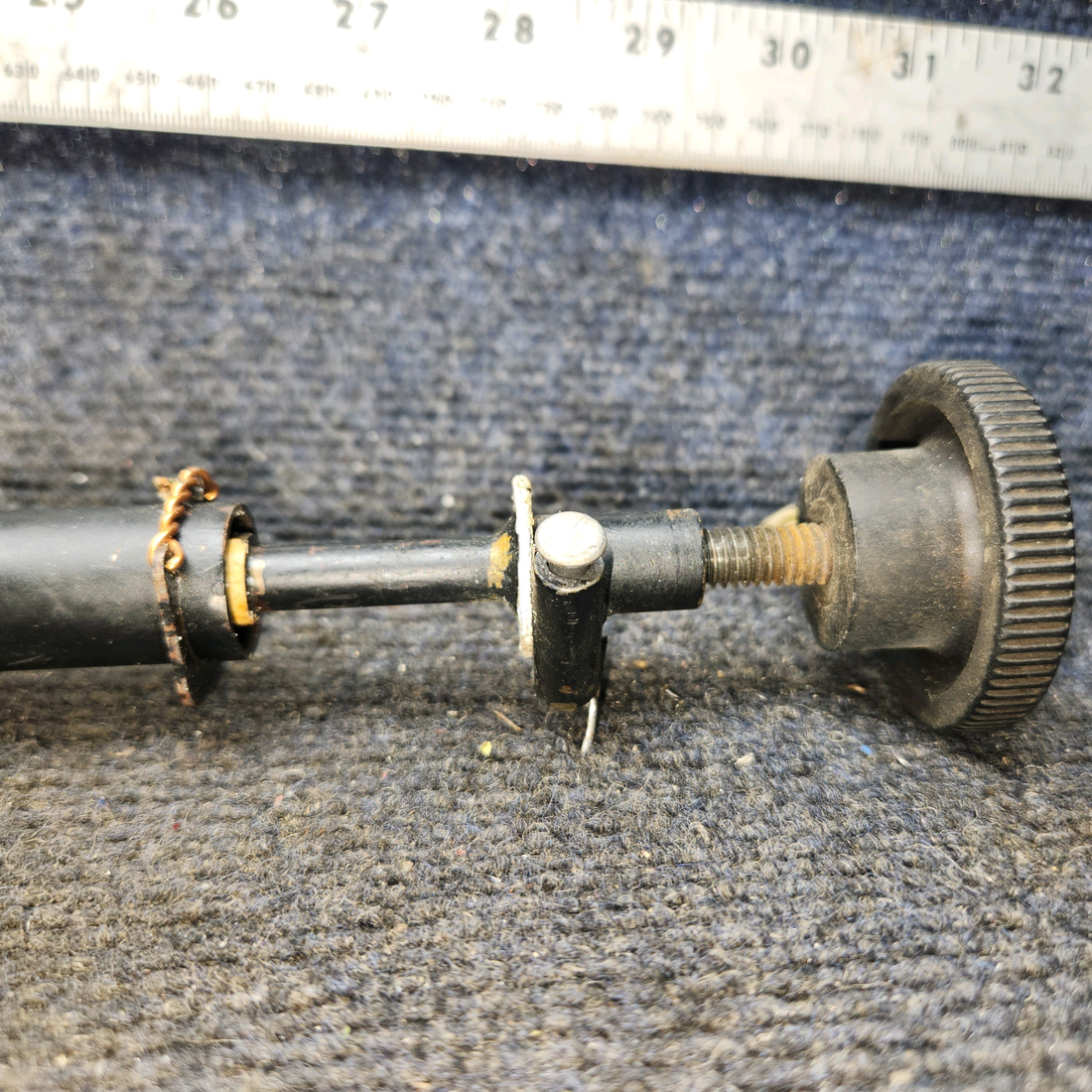 Used aircraft parts for sale, 62829-000 Piper PA-28-140 Rudder Trim Shaft Assy