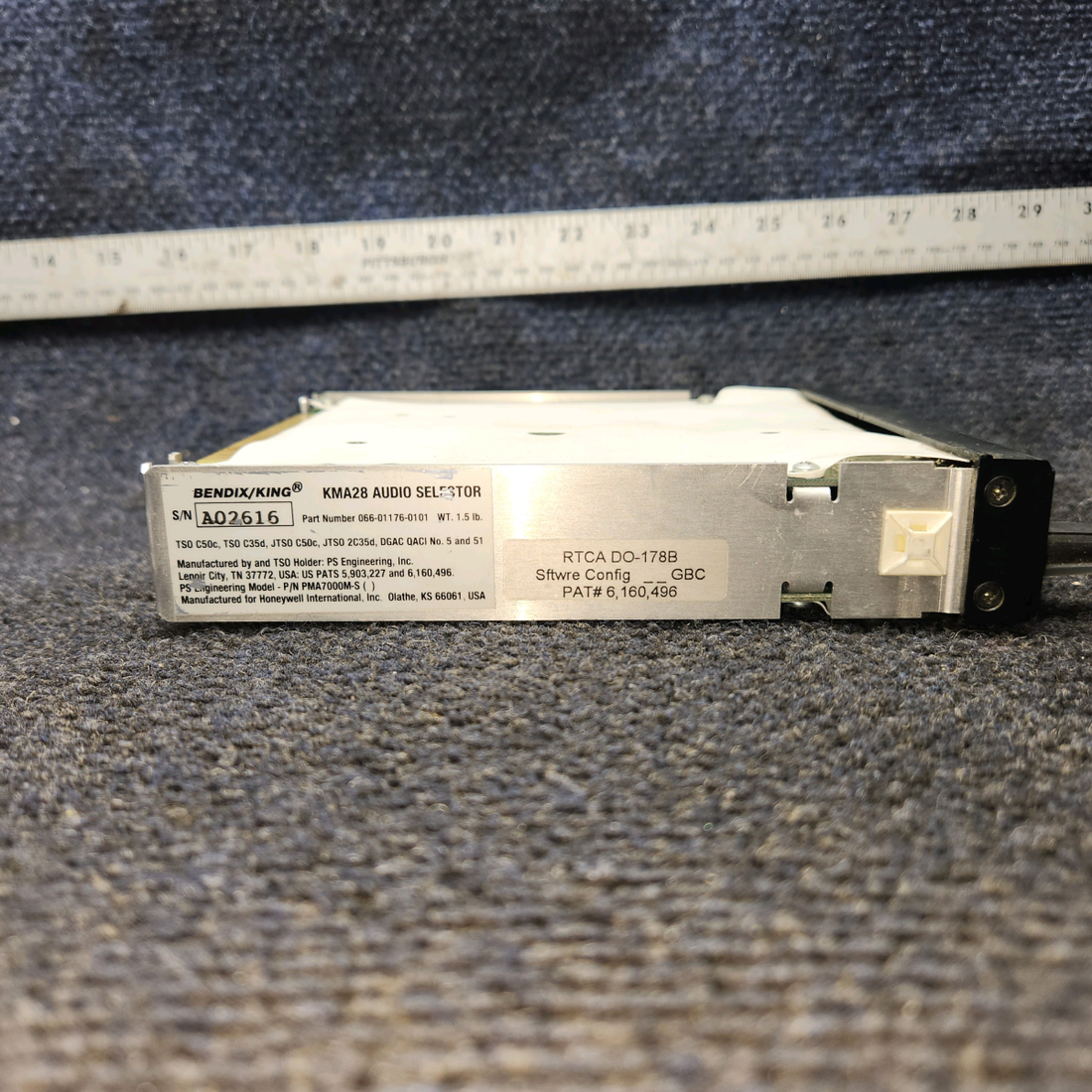 Used aircraft parts for sale, 066-01176-0101 Bendix King KMA-28 Audio Selector