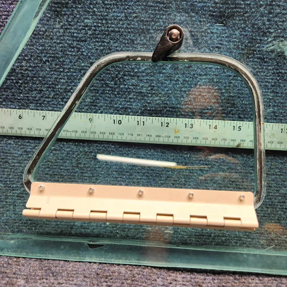 Used aircraft parts for sale, 20923-011 PIPER PA-24-250 Cabin Door Window with Cutout And Storm Window.