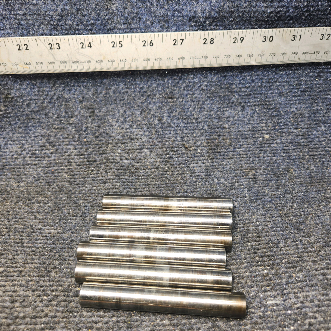 Used aircraft parts for sale, 657920 Continental O-300-A Cessna 172 Rocker Valve Shaft - Set of 6