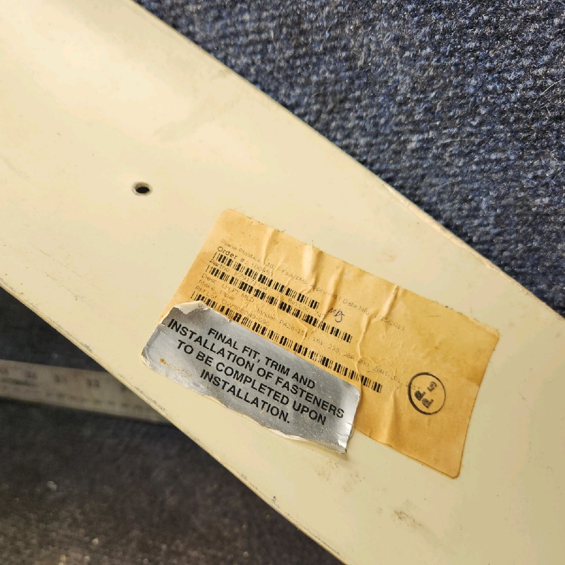 Used aircraft parts for sale, 79171-014 piper PA-28-181 Front LH Window Frame Cover