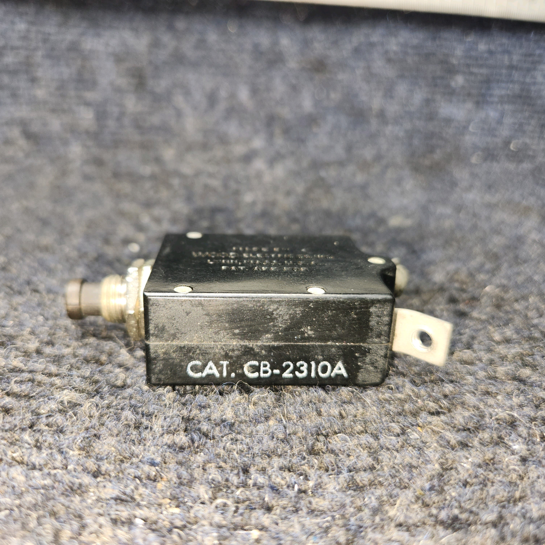 Used aircraft parts for sale, CB‑2310A Wood Electric BEECHCRAFT 95-55B Push-to-Reset Circuit Breaker
