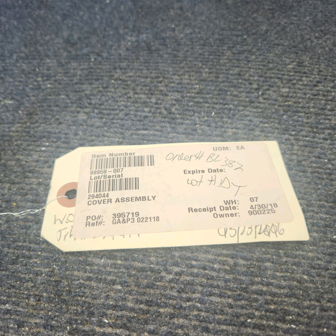 Used aircraft parts for sale, 99959-007 Piper Instrument Panel Covers Upper LH